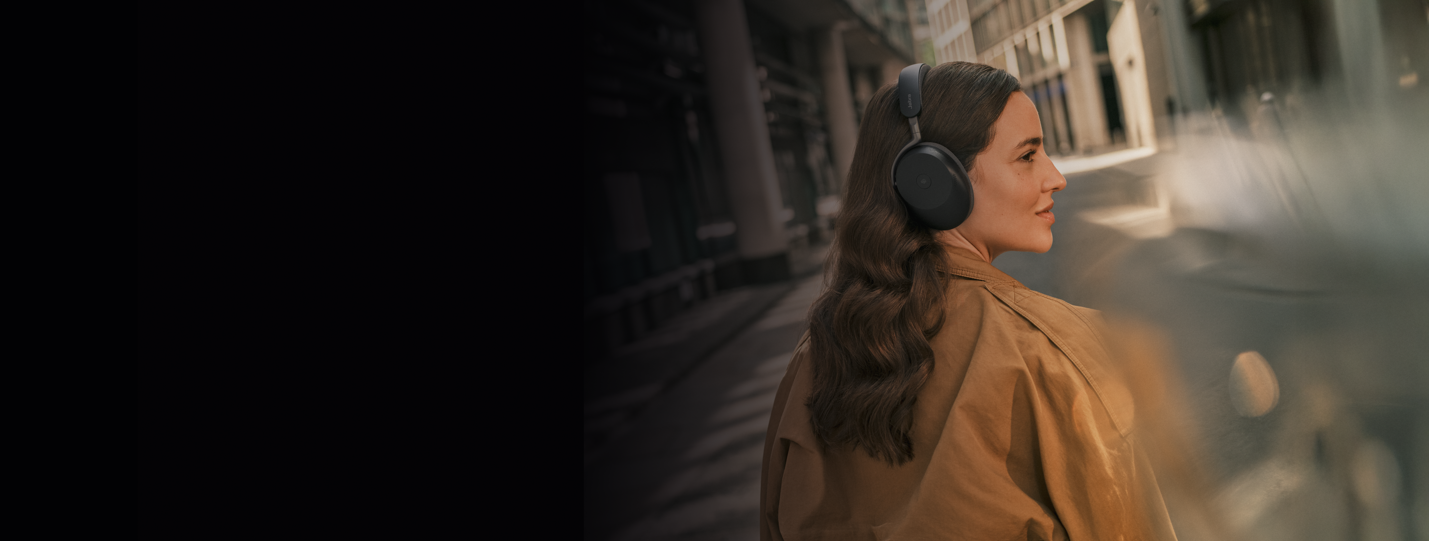 Woman wearing Jabra headset